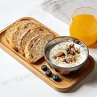 Vista 6 de Okllen Paquete de 6 cuencos de acero inoxidable 18/8 para aperitivos y sopas, juego aislado antideslizante de doble pared de 15 onzas