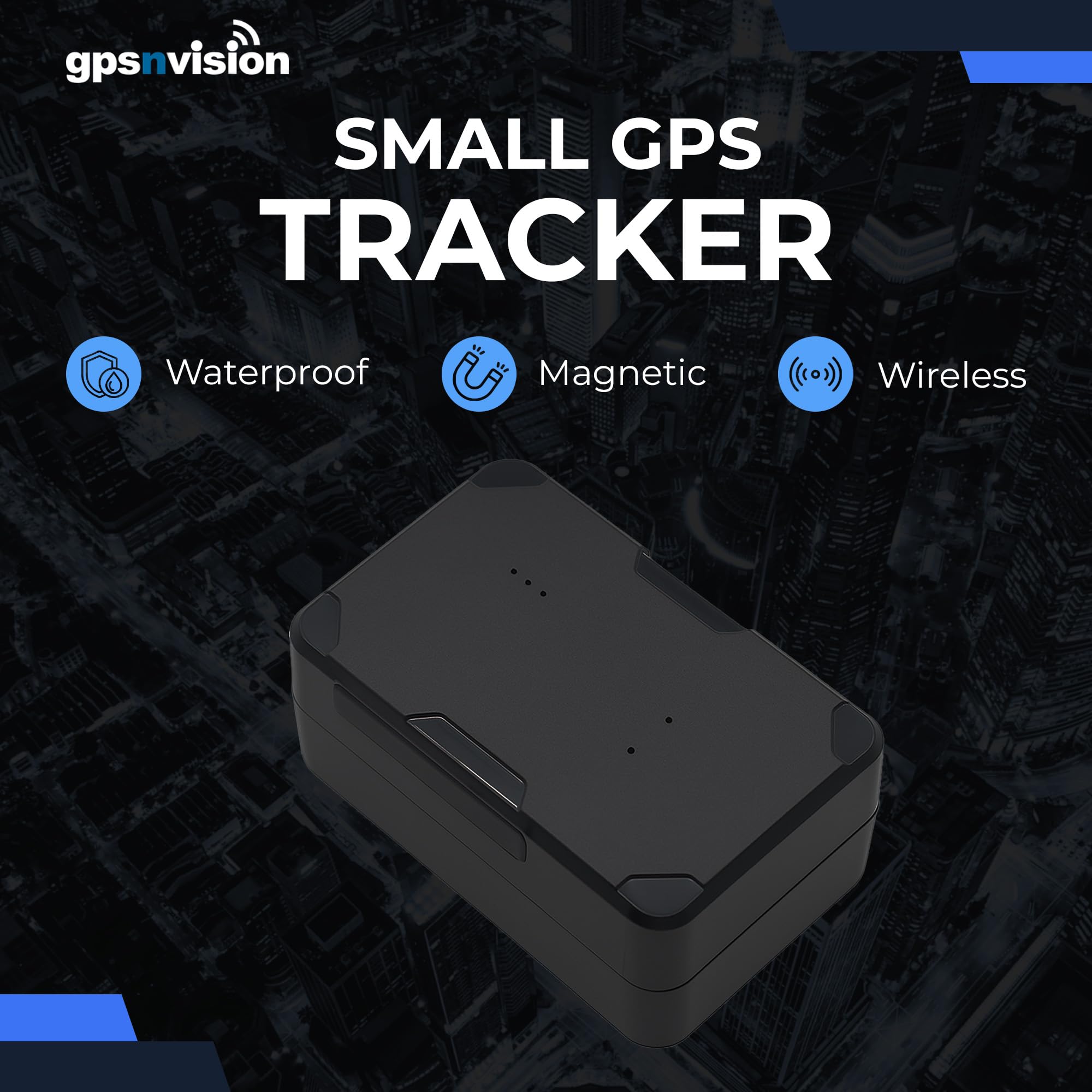 Amazon.co.jp: GPSnVision マグネット式小型GPSトラッカー 車両用 - 1 