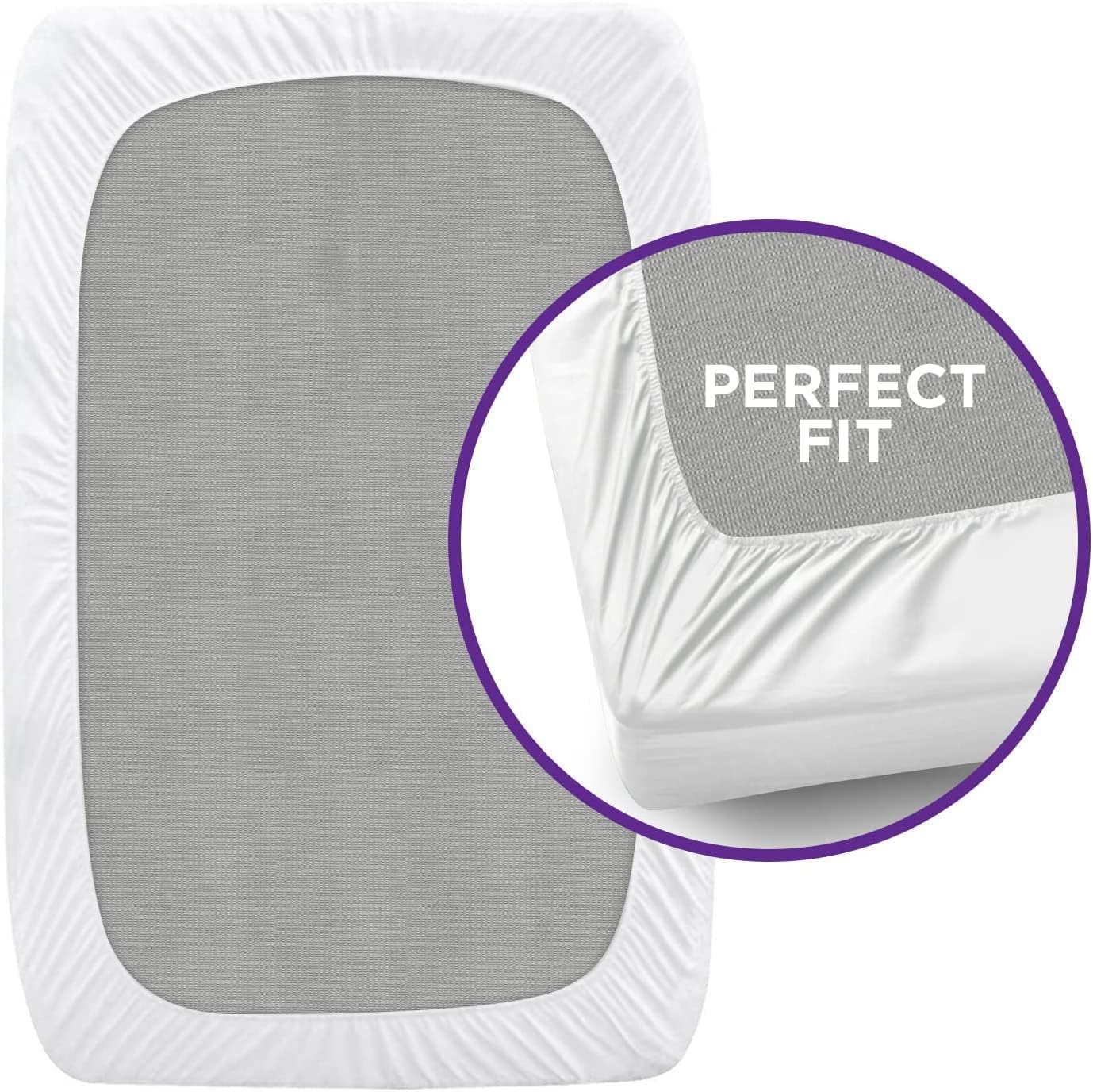 Twin XL Mattress Protector, Waterproof Mattress Cover Fitted Deep Pocket 8 Inch Drop, White