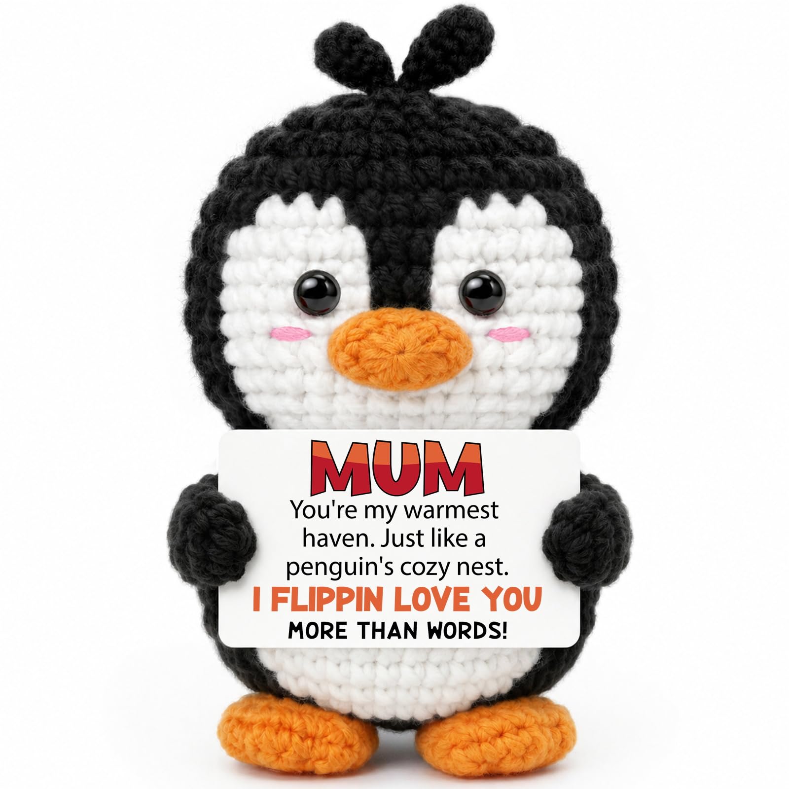 Birthday Gifts for Mum from Daughter Son - Handmade Penguin Crochet