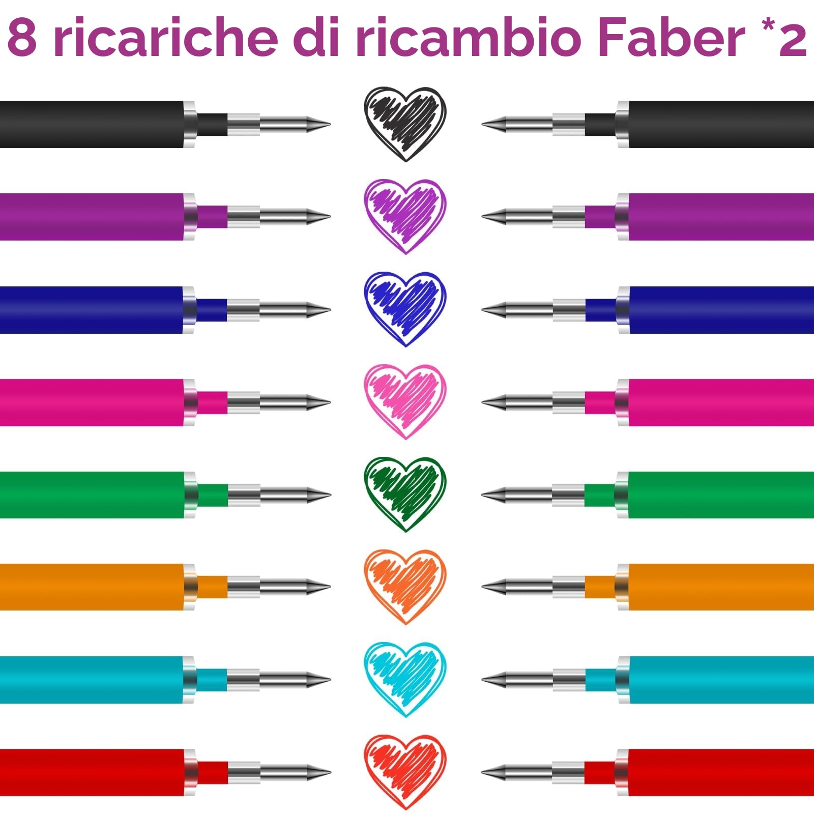Legami mine di ricambio cancellabili 0,7 mm 13 cm 16 pezzi