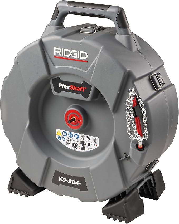RIDGID FlexShaft K9204+ Drain Cleaning Machine for 2" to 4" Pipe