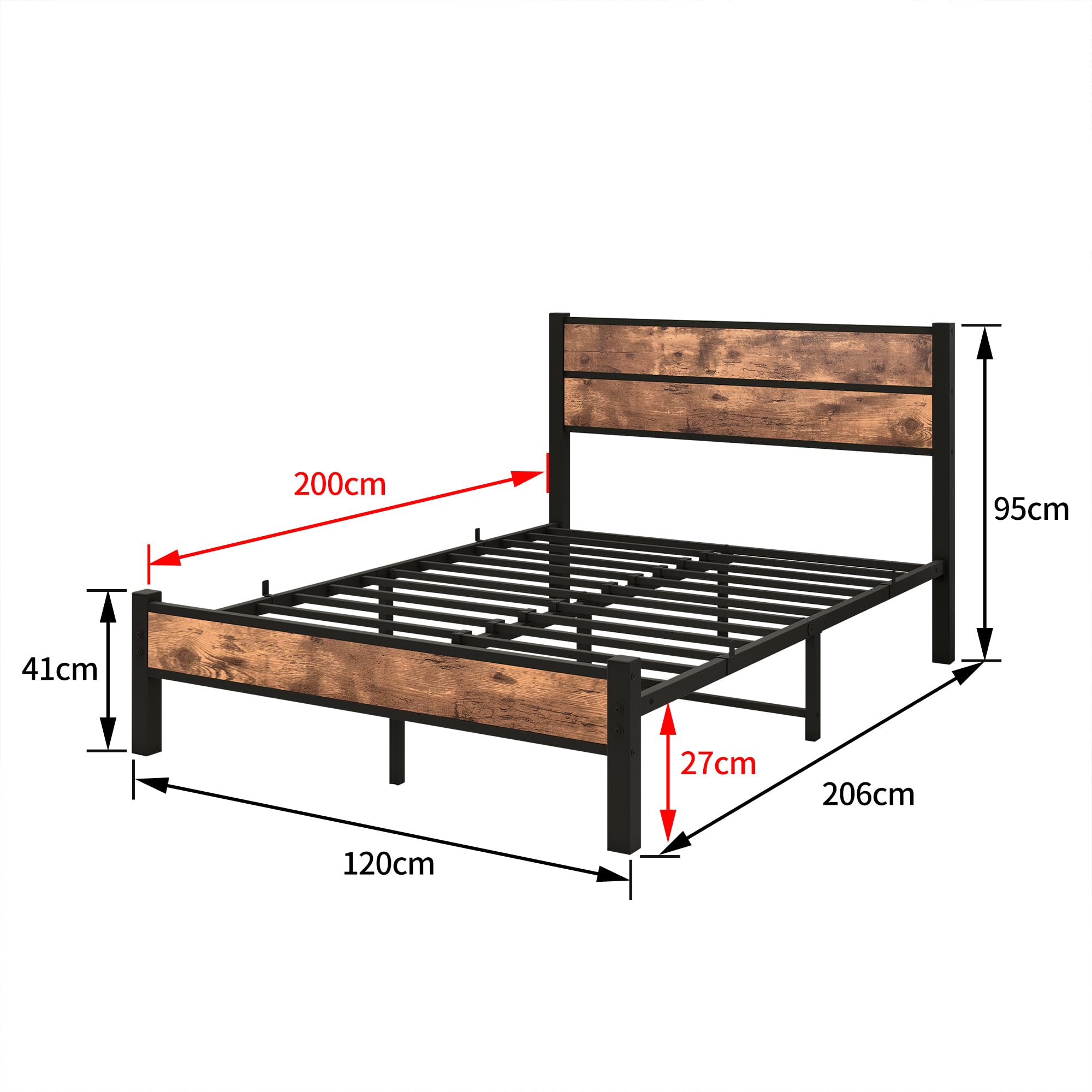 Metalen bed 120x200 voor elke slaapkamer Metalen bed 120x200 voor elke slaapkamer