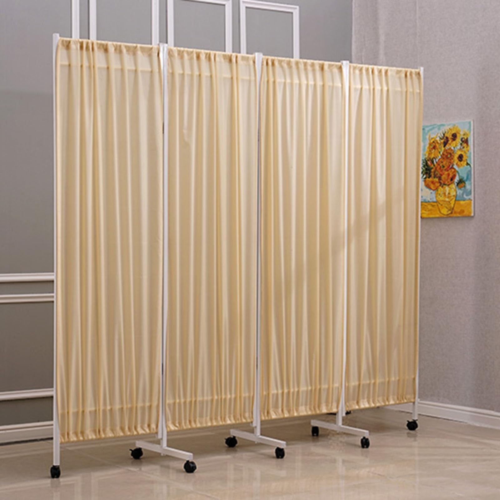 Paravent médical en acier inoxydable pour intimité des patients en salle d'urgence