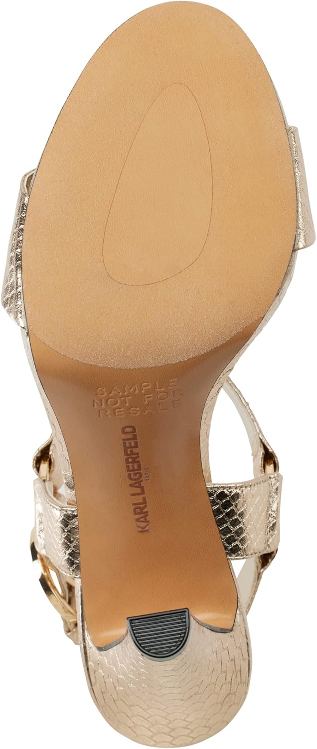 KARL LAGERFELD Women's Cybil Evening Ankle Strap Dress Heels - Image 3