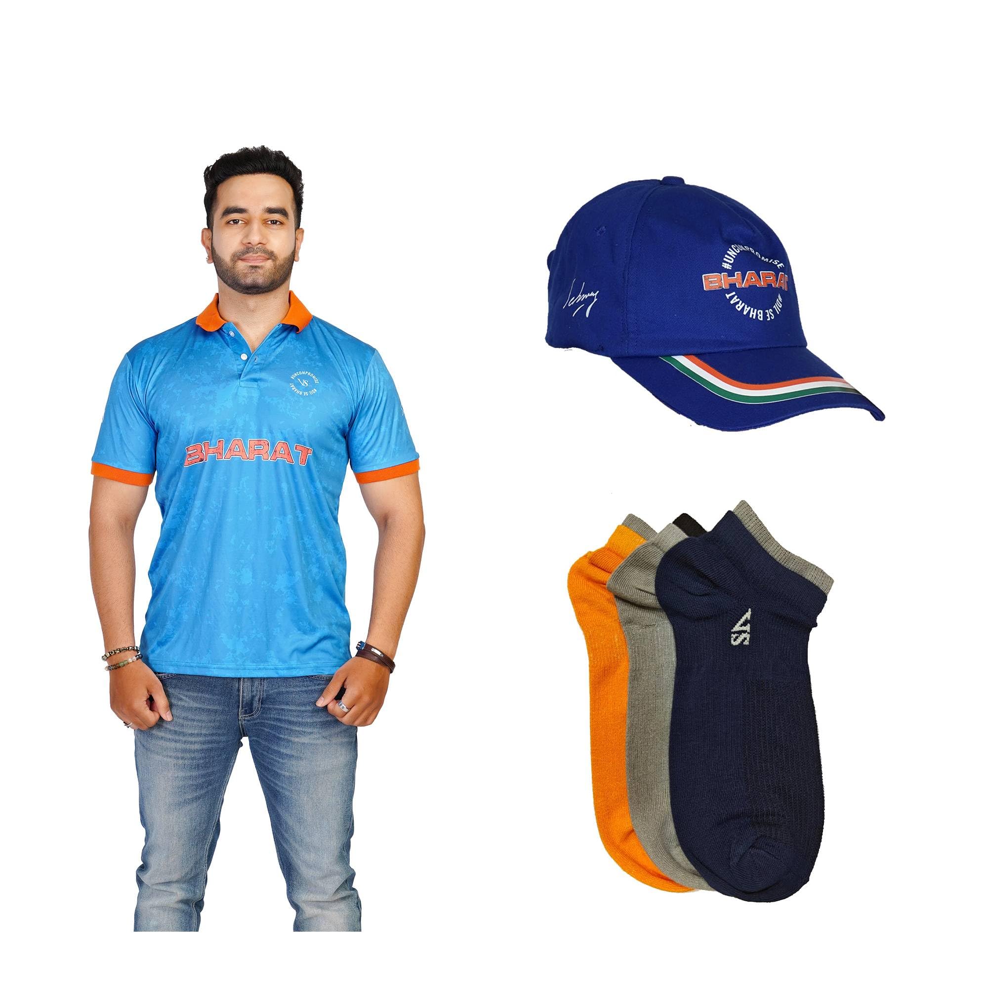 VS by Virender Sehwag Blue Cricket T-Shirt for Men X-Large, Comfortable Fit, Stylish Design (B0D9FRGXZS) Amazon Price History, Amazon Price Tracker