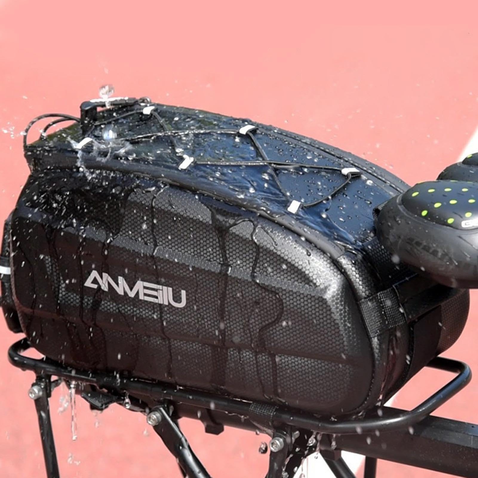 Générique Borsa portabici Borsa per telaio bici con capacità di 6 litri | Borsa da bicicletta con tasca per bottiglia d'acqua per vestiti, scarpe, telefono cellulare, macchine fotografiche, bollitore