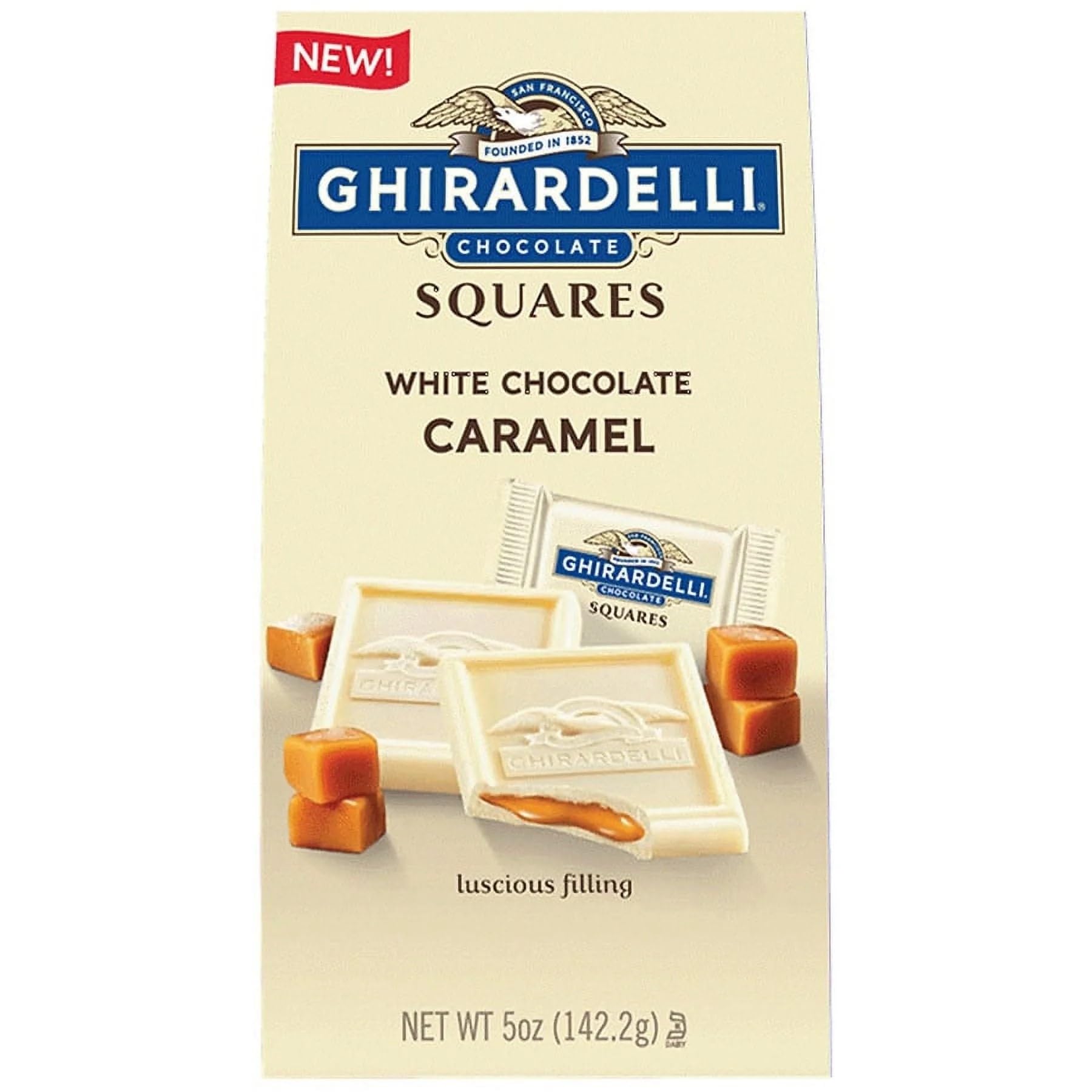 Ghirardelli White Chocolate Caramel Chocolate Candy - 5 oz - Pack of 3