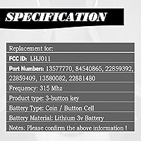 Vista 5 de MechanMagic Llavero de control remoto de entrada sin llave de repuesto compatible con Chevy Silverado 1500 2500HD 2003-2006 Avalanche Equinox SSR