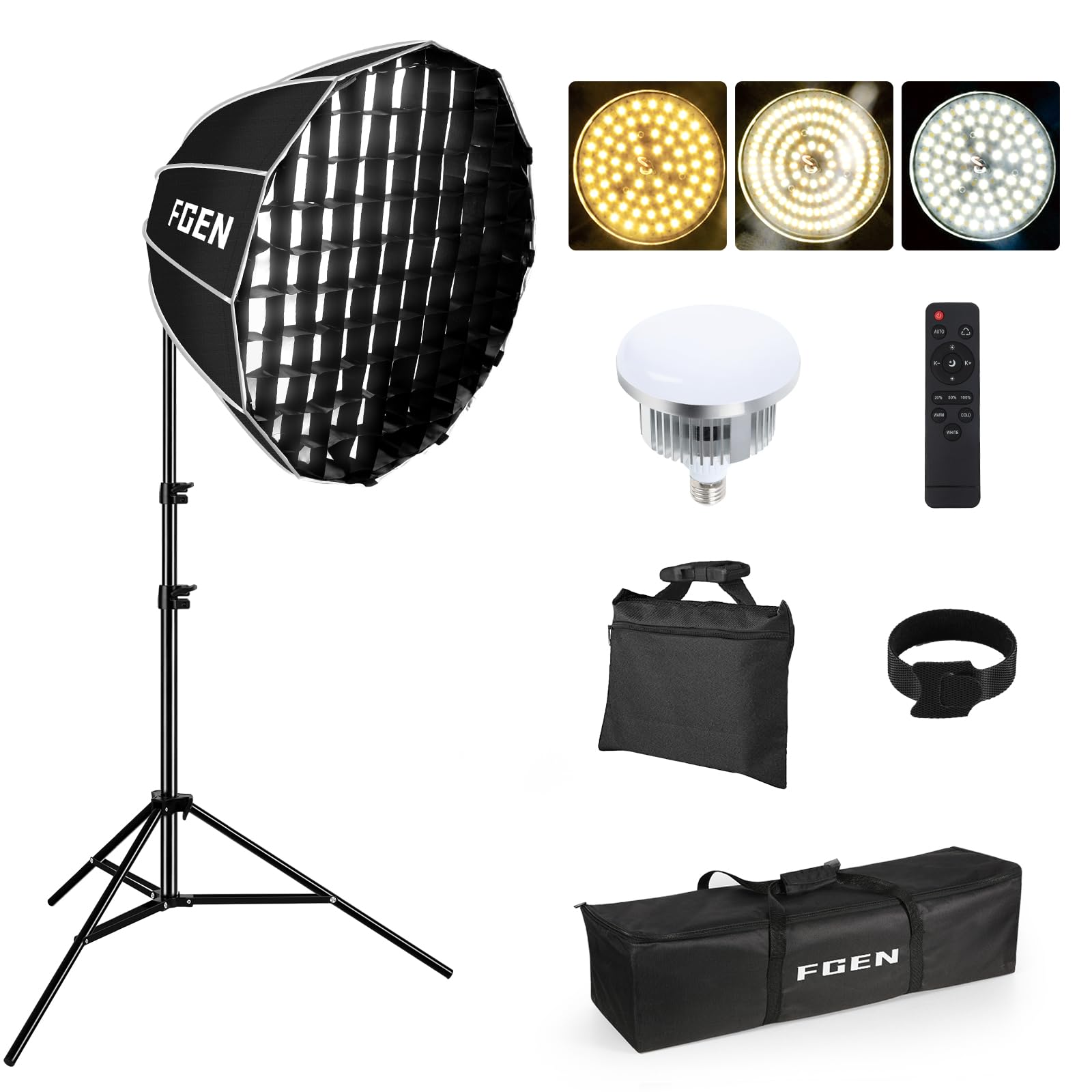 Softbox LED 120 W Pilot Paraboliczny Regulowany Studio