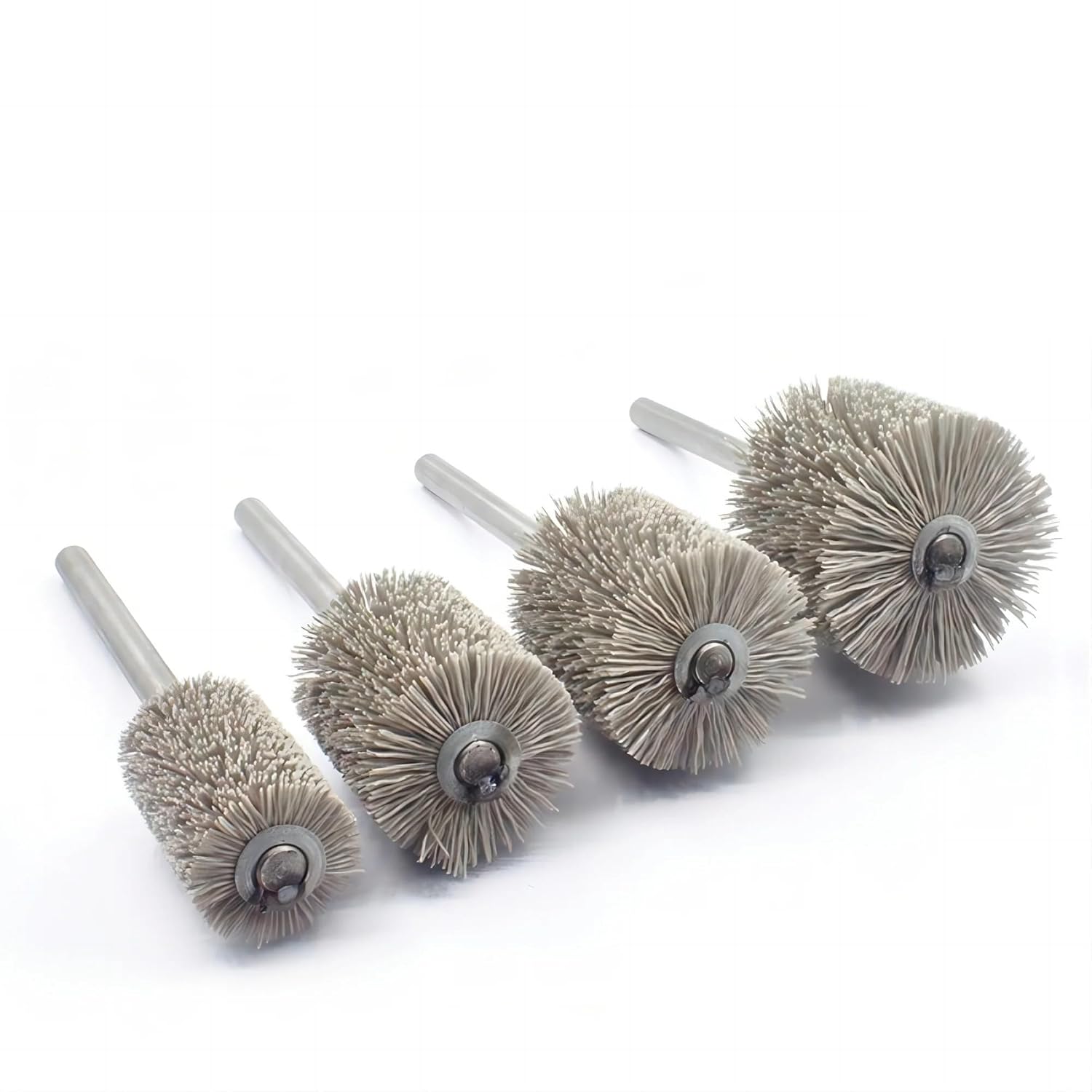 1pcs Wire Wheel Brushes Abrasive Nylon Power Tool Accessory CNC Die Grinder Drills Edge Blending Rust Remover Industrial Rotary Brush(Grit320 Dia50mm)