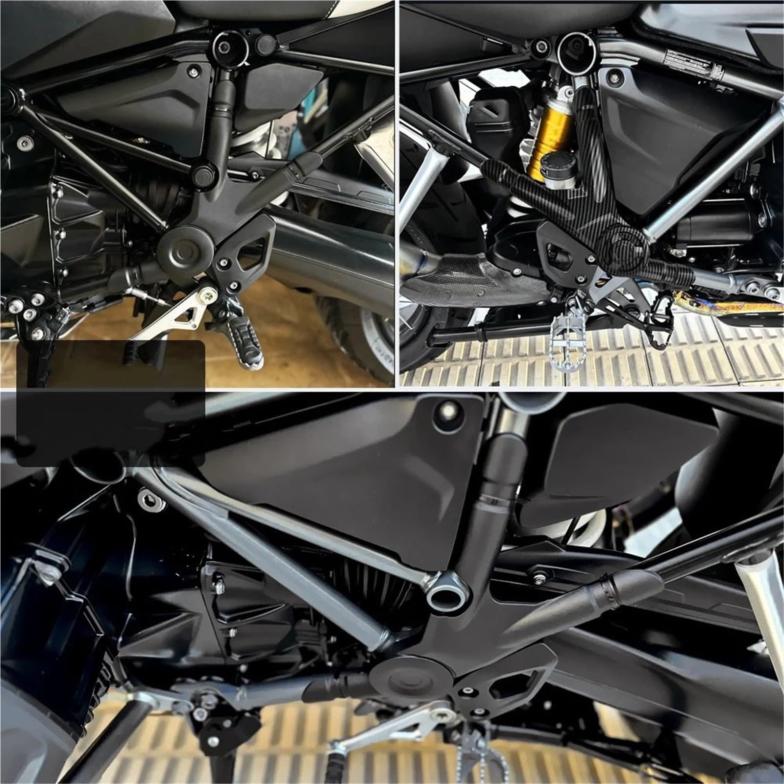 Forcellone Covers Adatto per BMW R1200GS Protezione Telaio Pannello di Copertura R 1250 GS GSA 2018-2023 R 1200 GS Adventure 2013-2018 Protezioni per forcellone Posteriore(Black)