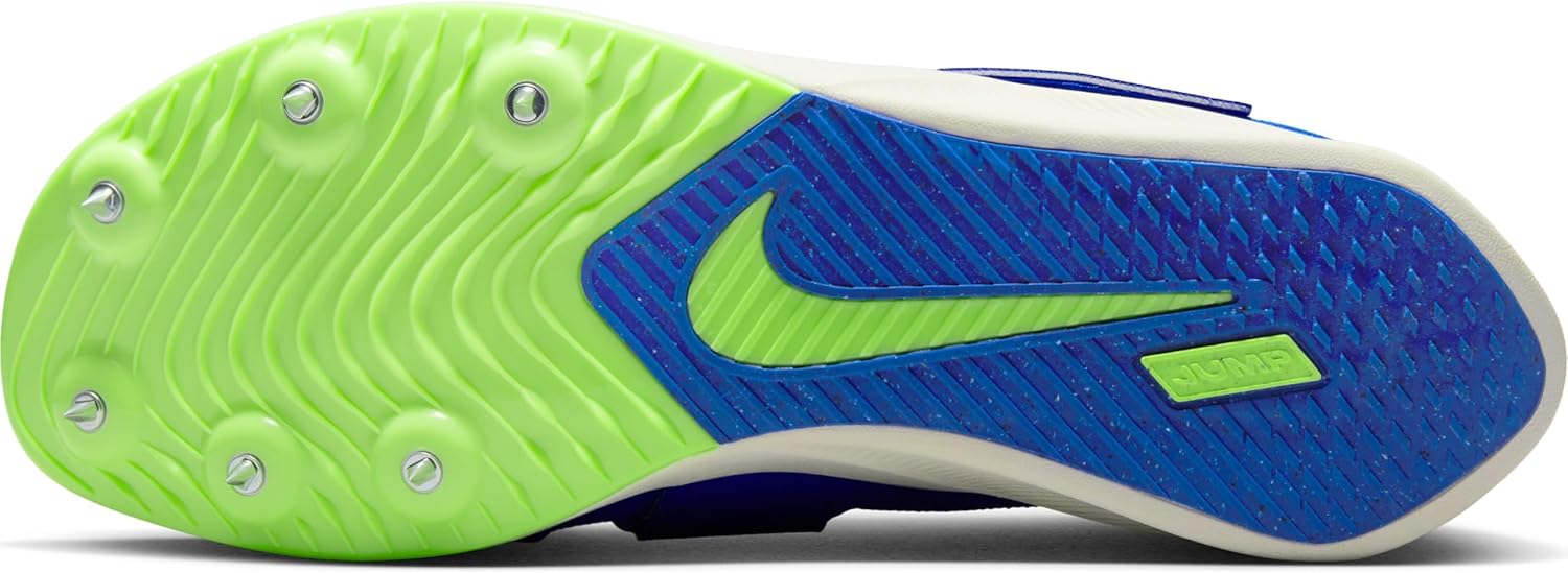 Nike Rival Jump Track & Field Jumping Spikes (DR2756-400, Racer Blue/Safety Orange/Lime Blast/White) Size 14