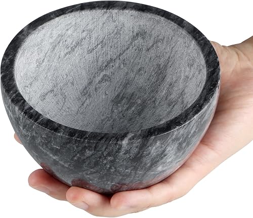 Miniatura 2 de Cuenco de jabón de afeitar de mármol, cuenco de jabón de afeitar y crema de 4.7 pulgadas, cuenco de piedra de mármol natural, mantiene la espuma