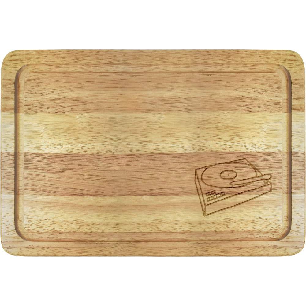 Azeeda 'Record Player' Wooden Chopping/Cutting Board (WB00009481)