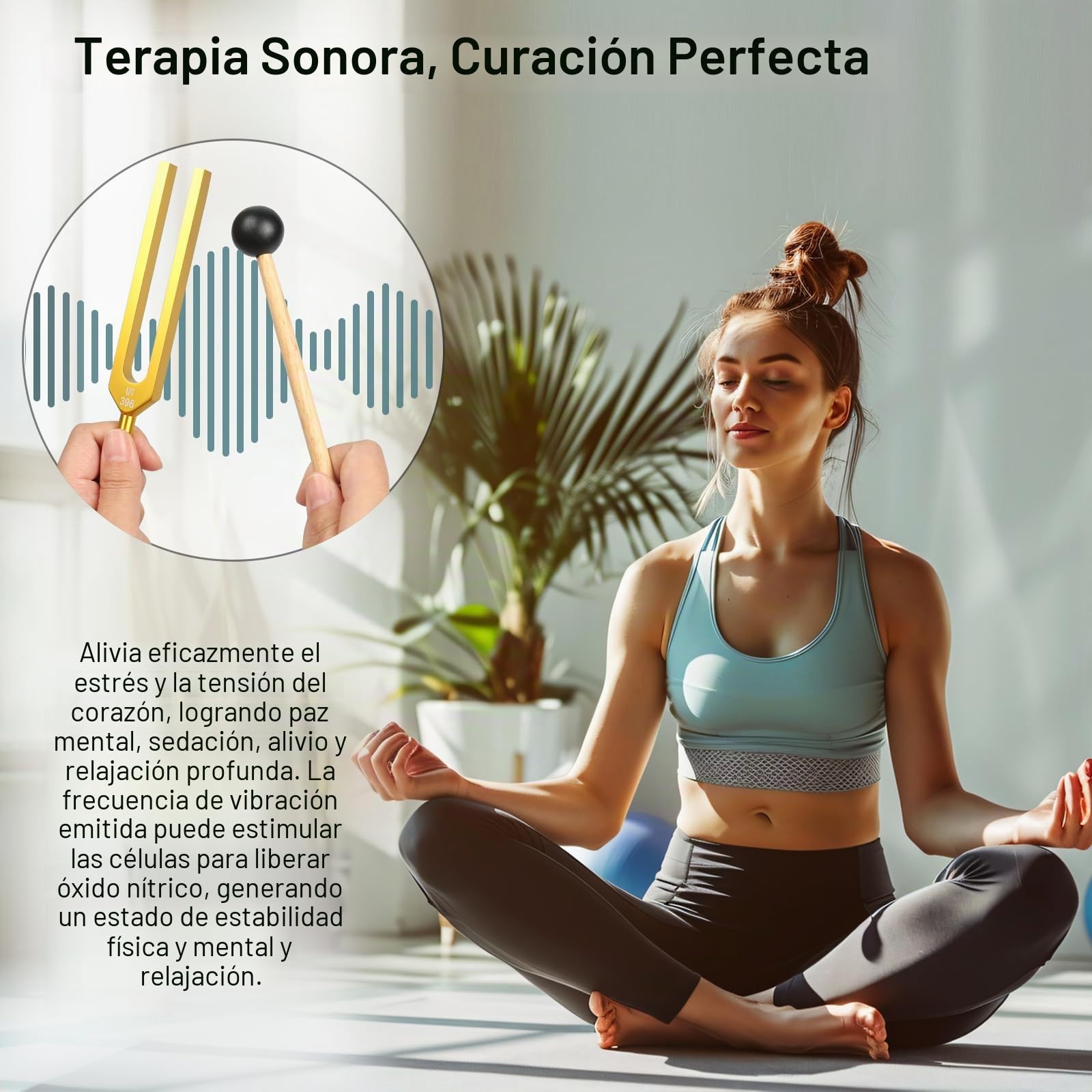 Juego de Diapasón, Juego de 9 Diapasón 174Hz a 963 Hz para Terapia de Sonido, Pruebas de Audición, Meditación, Instrumento Afinador, Yoga, Herramientas de Equilibrio Energético, etc.