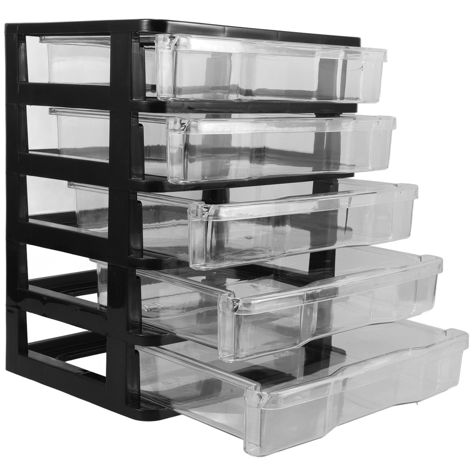 COHEALI Organizzatore da Scrivania Multi Strato Cassetti Trasparenti Nero