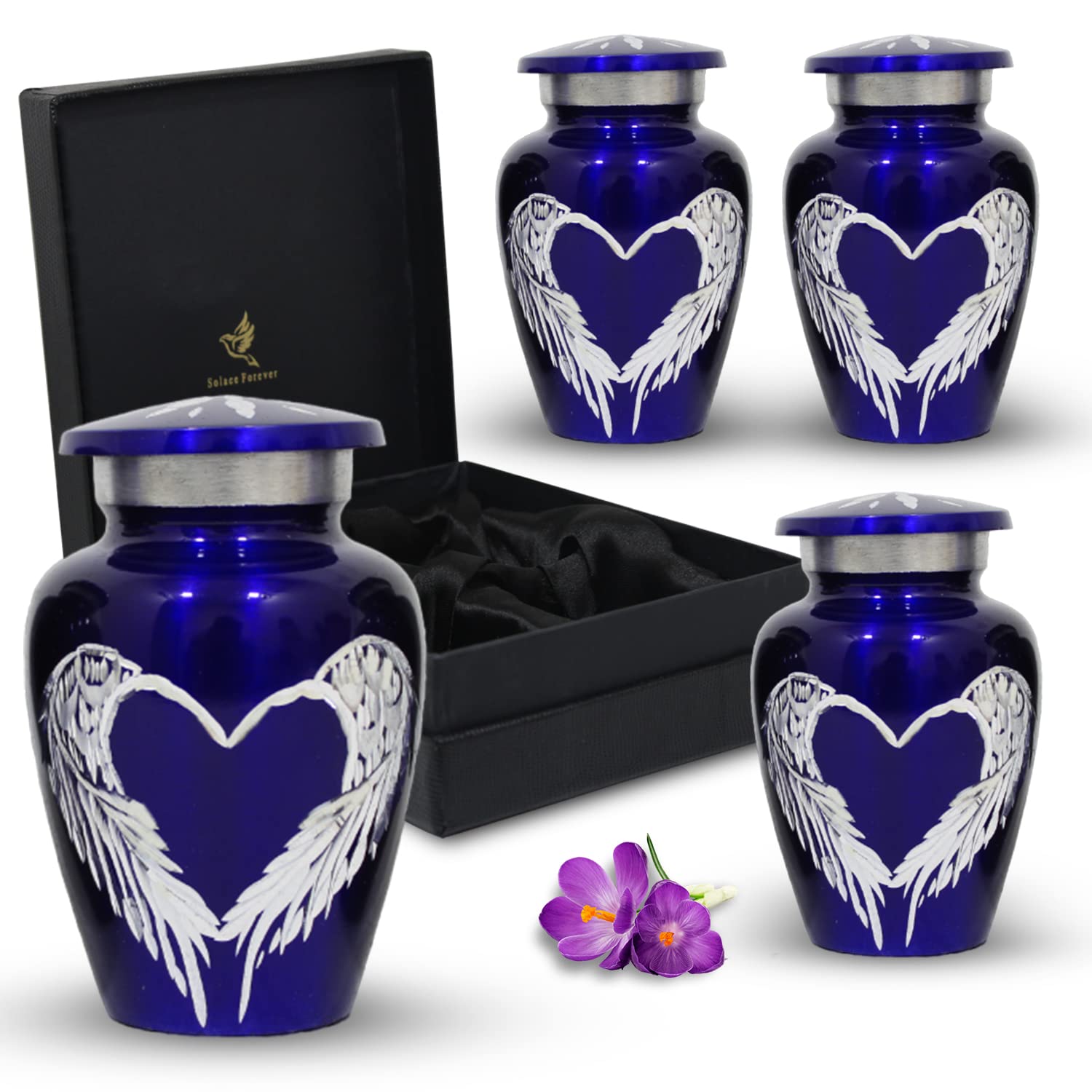 Buy Purple Angel Urns Small Keepsake Urns for Human Ashes Set of 4