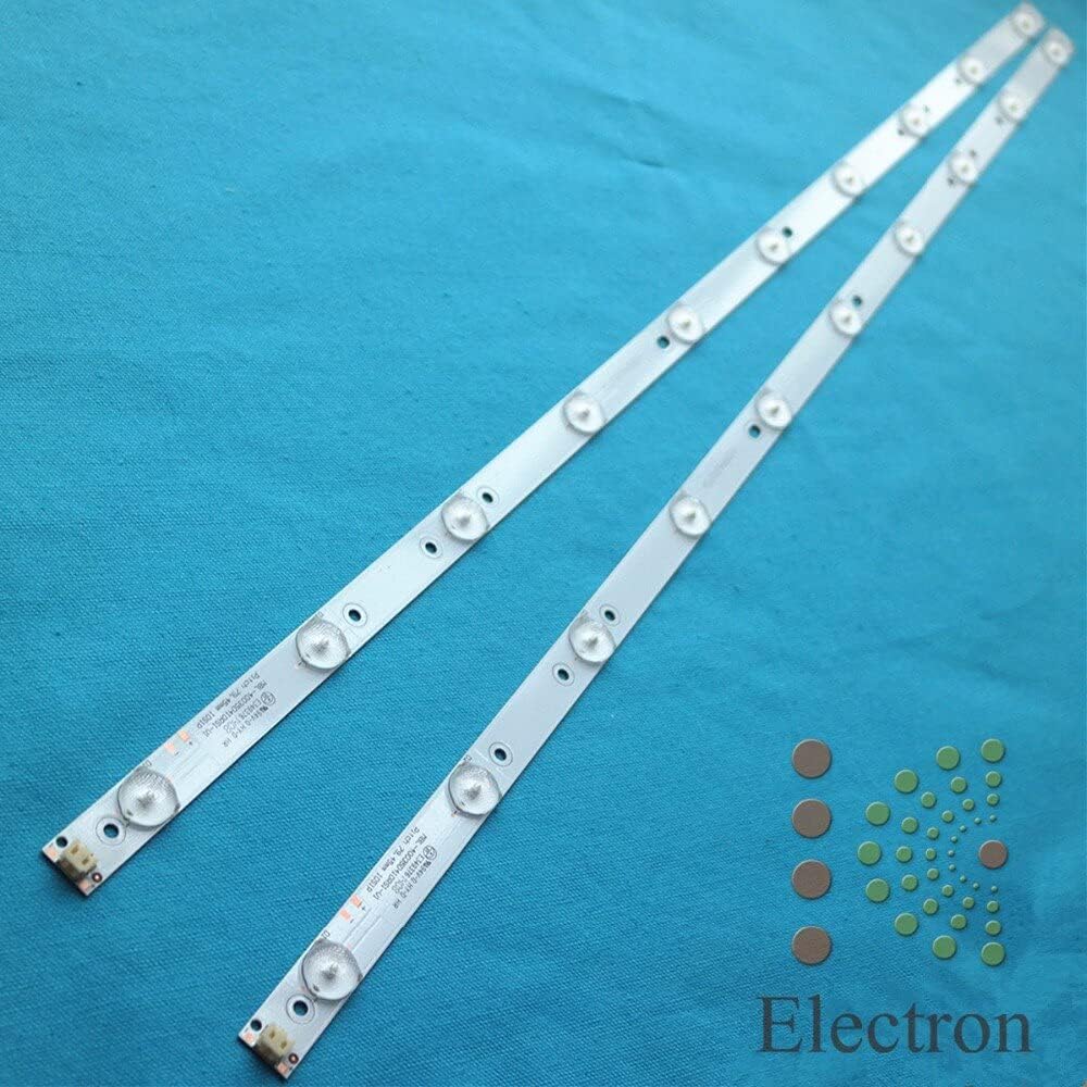 Lysee 3D Printer Parts & Accessories - 2pcs 775mm17mm 10leds LED Backlight Lamps LED Strips w/Optical Lens Fliter for 40'' TV Monitor Panel 30V New - (Size: 2piece)