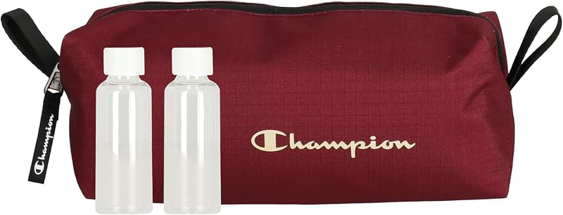 Necessaire suspensa Champion em poliéster, resistente à água, vermelha