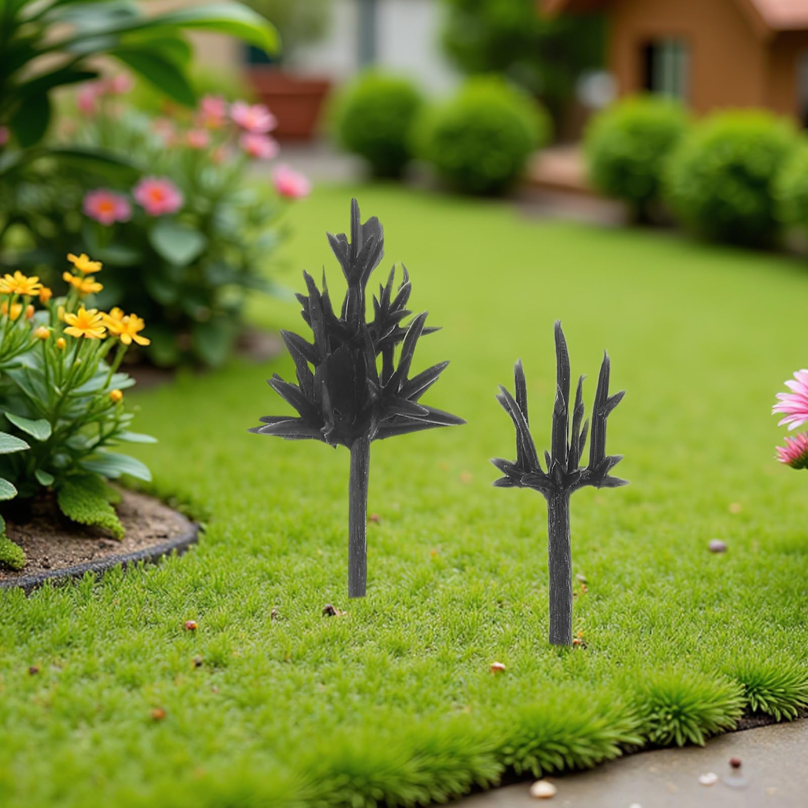 Toyvian Mini-Arbres en Plastique 3 CM pour Diorama et Maquettes Lot D’Arbres Miniatures Variés pour Modélisme Ferroviaire Décor Architectural et Loisirs Créatifs