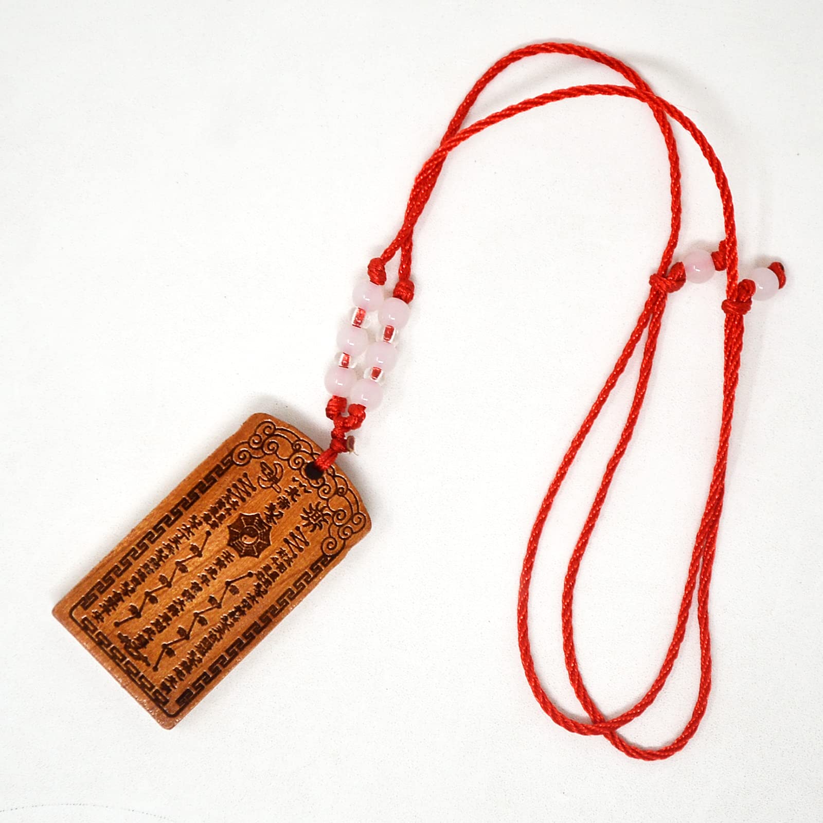 Feng Shui 2022 Tai Sui Peach Wood Keychain - Amulet For Good Fortune & Protection (Tiger, Snake, Monkey, Boar)
