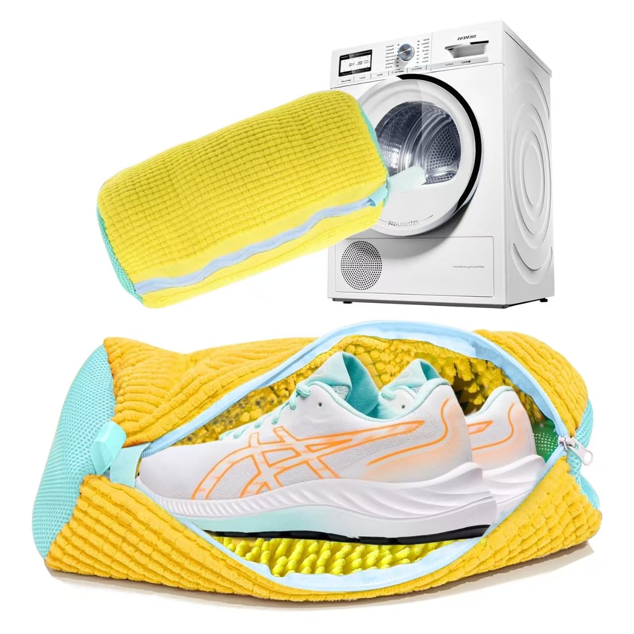 Shoe Washing Machine Bag Laundry Shoes Bag for Washer Dryer Shoe Washing Bag for Sneakers, Casual Shoes, Reusable and Durable Large Shoe Cleaning Bags