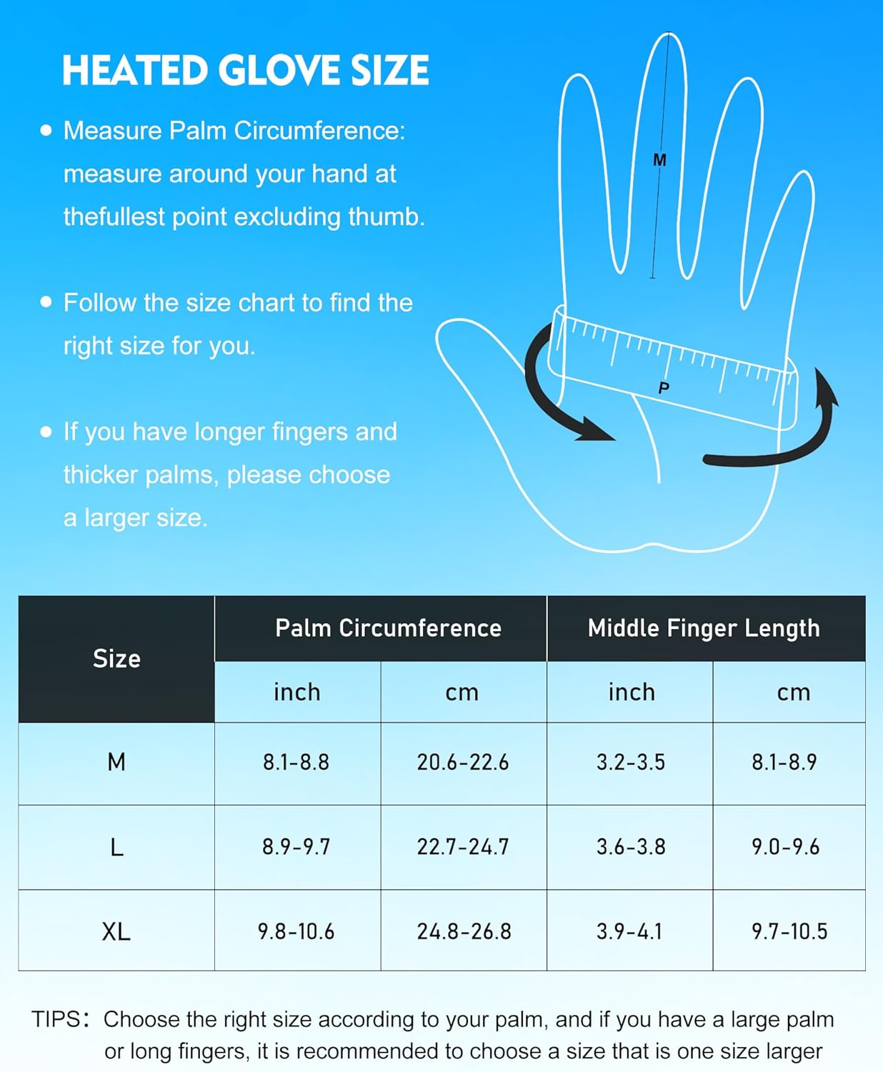 Heated Gloves for Men Women, 7.4V 6400mAh Rechargeable Heated Gloves, 5 Heating Levels for Winter - Image 7