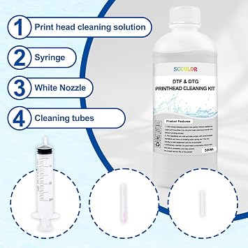 500ML Premium DTF Ink Printhead Cleaning Solution