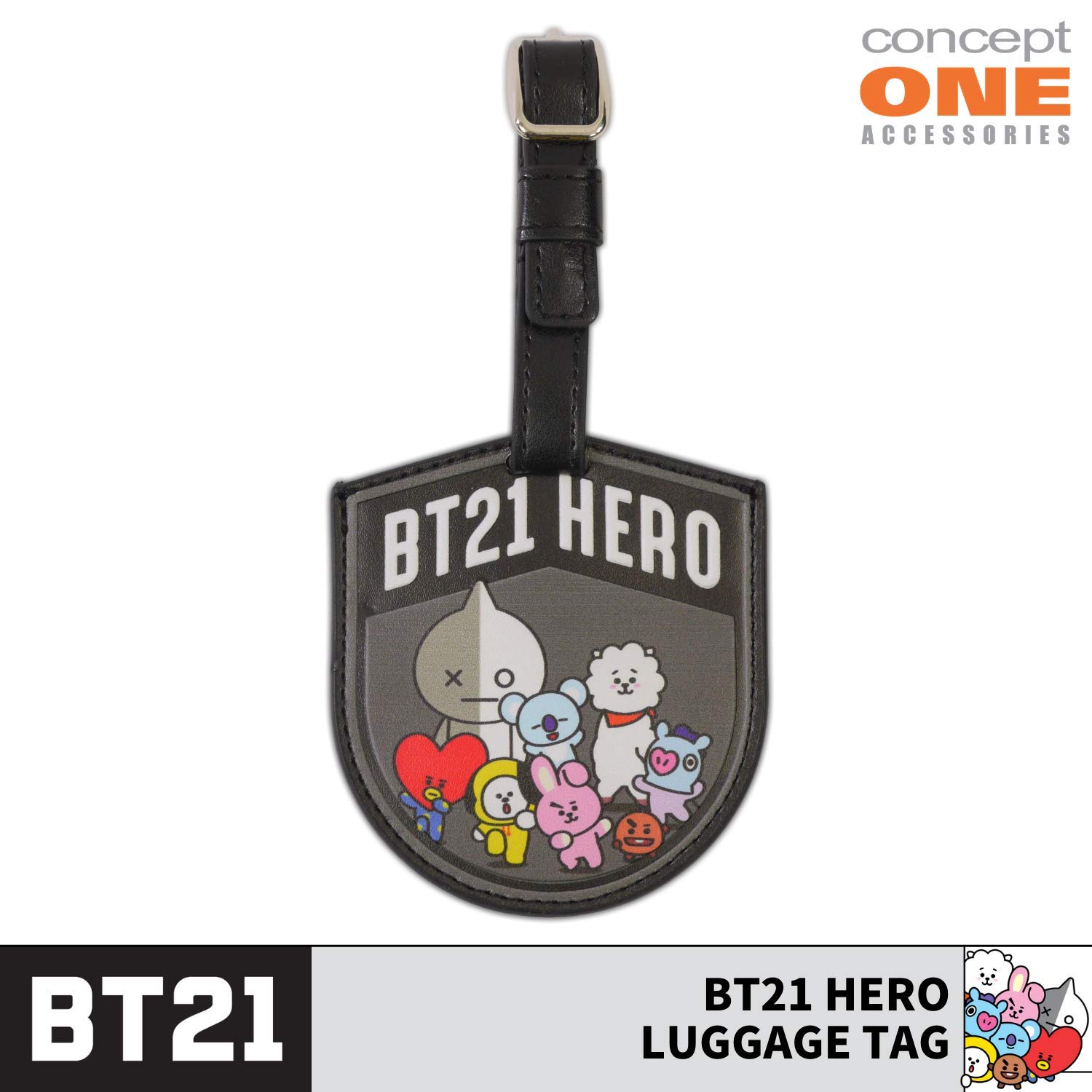 Amazon.com | Concept One BT21 LINE Friends Luggage Tag, ID Bag Tag