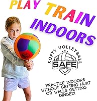 Vista 3 de Voleibol Softy - Diseñado para ser súper suave para un juego sin dolor - Increíble pelota para interiores para niños con una sensación y rebote