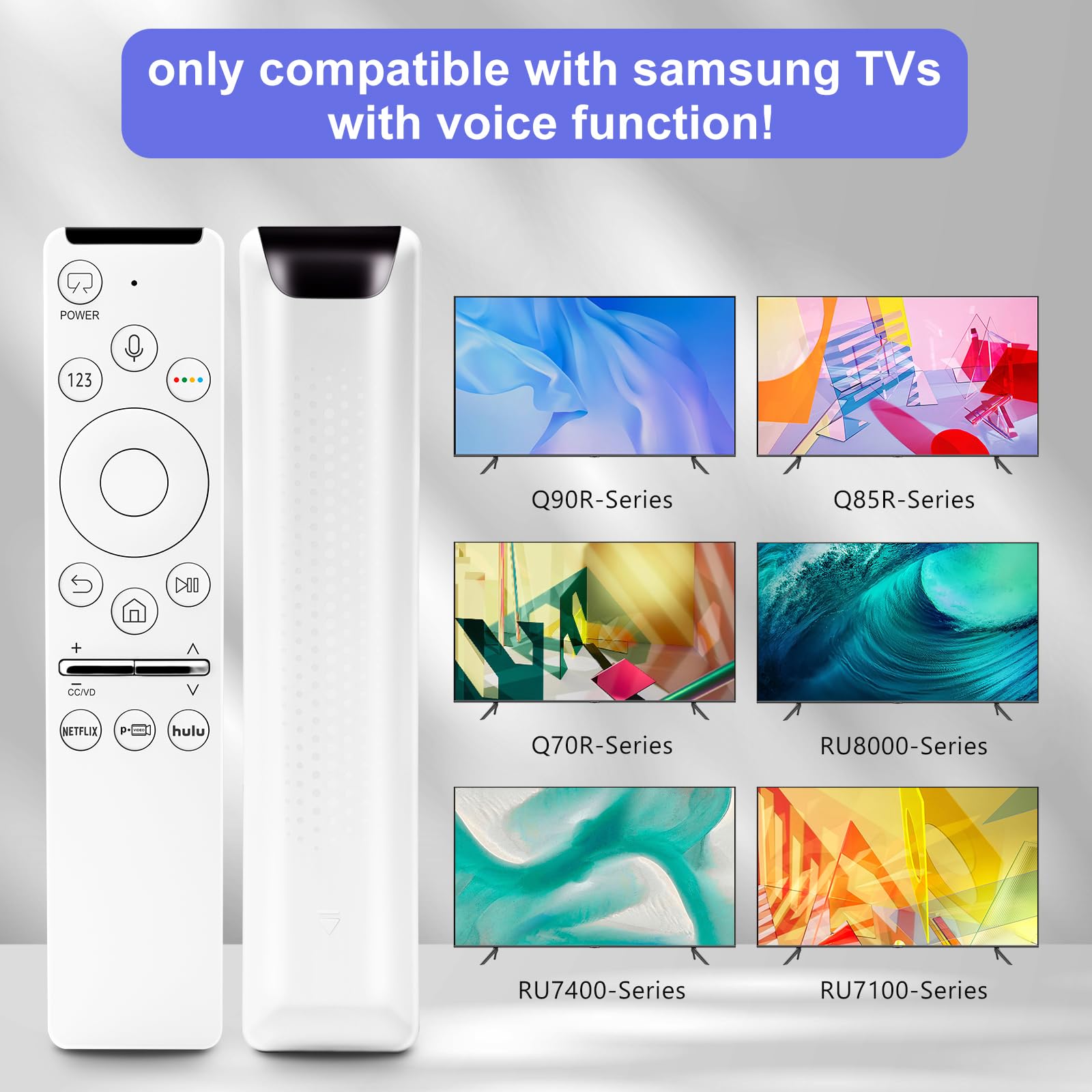 Repuesto de voz para mando a distancia de TV Samsung, compatible con todos los mandos a distancia Samsung Smart TV