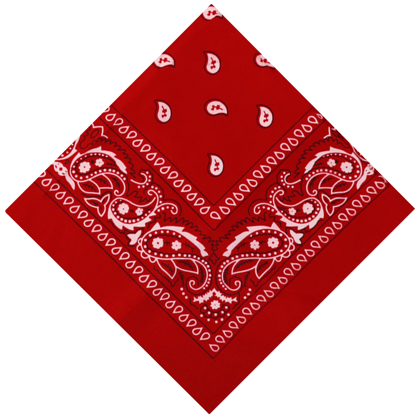 sularpek Bandana, Bandana dla kobiet i mężczyzn, szal z wzorem paisley, uniseksowe szale, szale z wzorem paisley na głowę, szale na włosy, szale na nadgarstek, szale dla motorzystów (55 x 55 cm