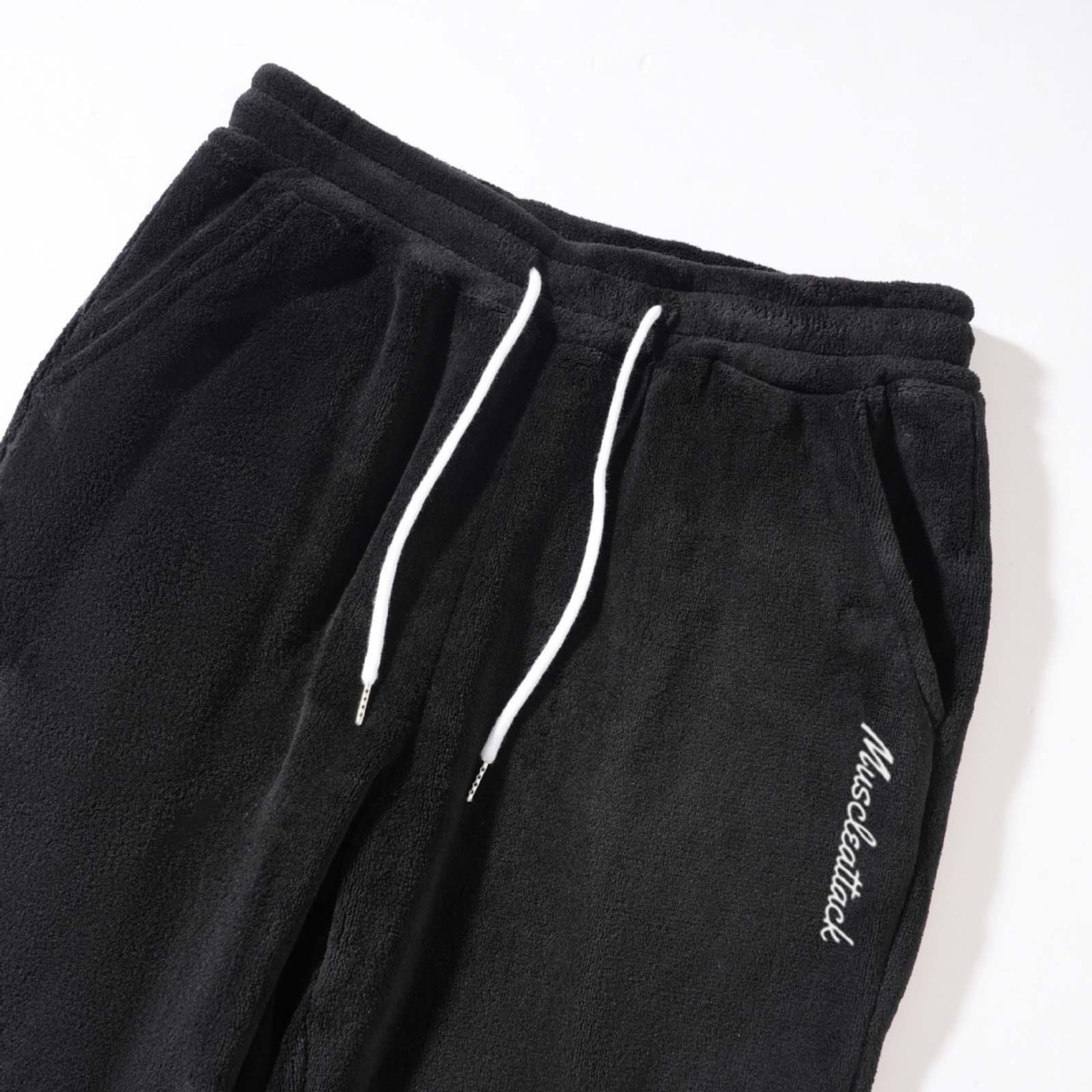 Générique Set di 2 pezzi da uomo in cotone top e pantaloni da jogging sportivi abbigliamento casual leggero traspirante estate yoga relax all'aperto casual A37