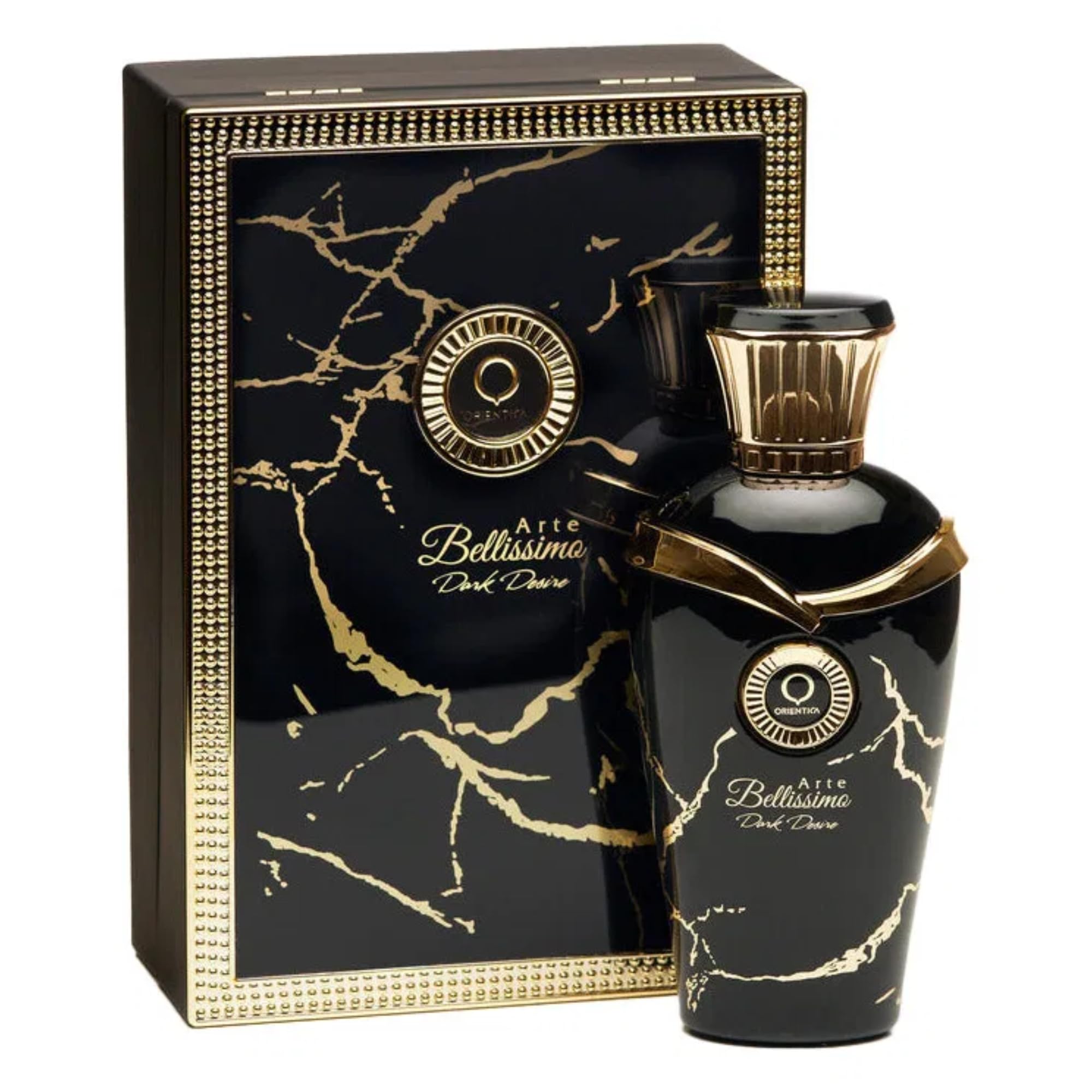Orientica Arte Bellissimo Dark Desire Eau de Parfum with Notes of Bergamot, Ginger Blossom & Amber, Bold & Confident Long-Lasting Fragrance for Men & Women, Sophisticated & Alluring Unisex Scent, 75ml