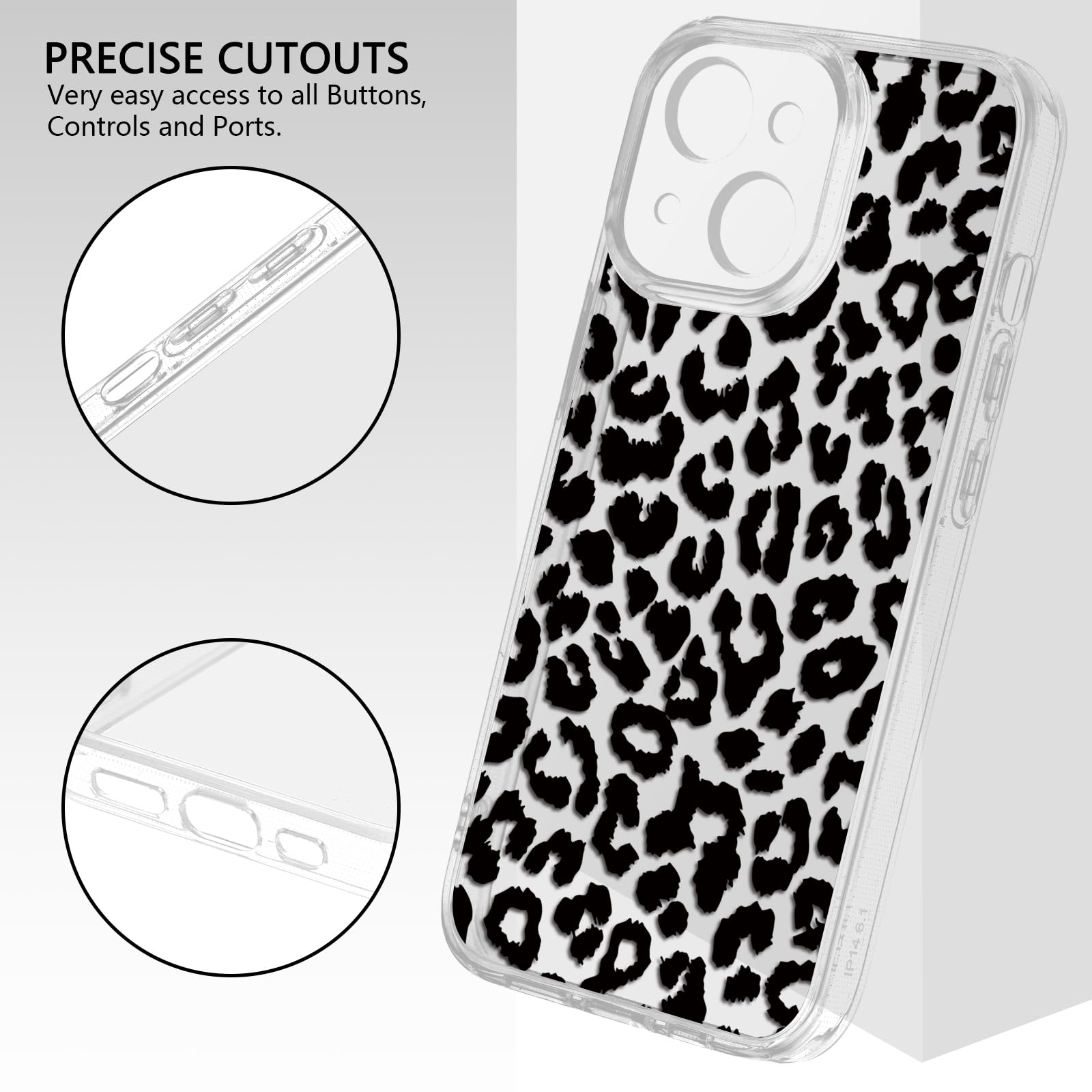 Kueqeay 2 Pezzi Cover per iPhone 13 6,1, Custodia Opaca con Aesthetic
