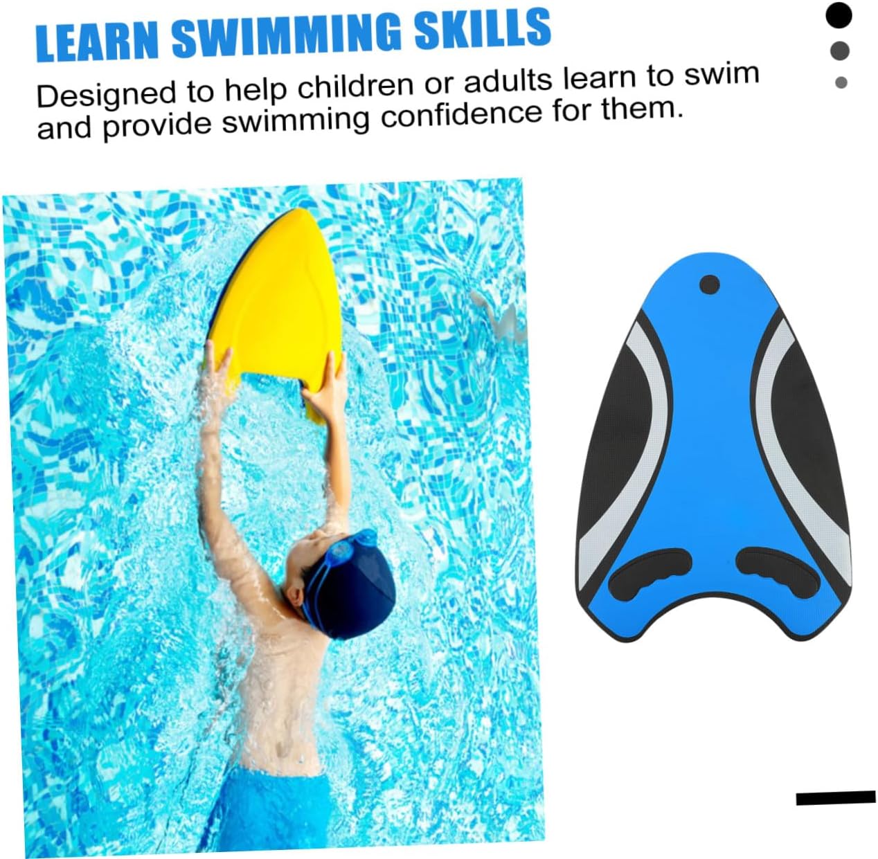 Swimming Kickboard and Adults, Pool Kick Board Swimming Training Aid, Sturdy for Beginner Swim Practice Random Color