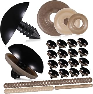 VILLCASE 1 Conjunto De Olhos De Animais Boneca De Pelúcia Boneca De Plástico Olhos De Segurança Pretos Para Bonecas Brinquedos Macios Olhos De Boneca Olhos De Plástico DIY Olhos De