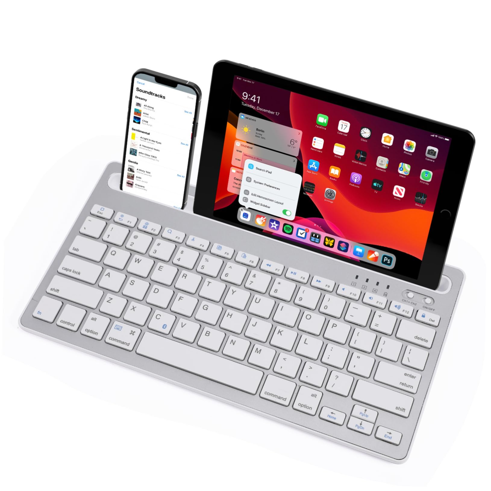 UKCOCO Connettività Della Tastiera Silenziosa Per Laptop E Dispositivi Mobili