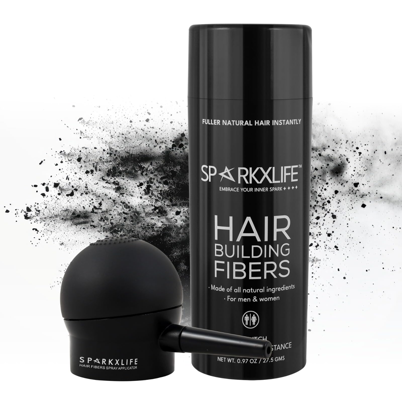 Hair Building Fiber Brown with Applicator Pump – Keratin Thick Hair Fiber for Men & Women with Precision Spray Applicator – Instant Concealer for Thinning Hairline & Bald Spots (12g)-image-13