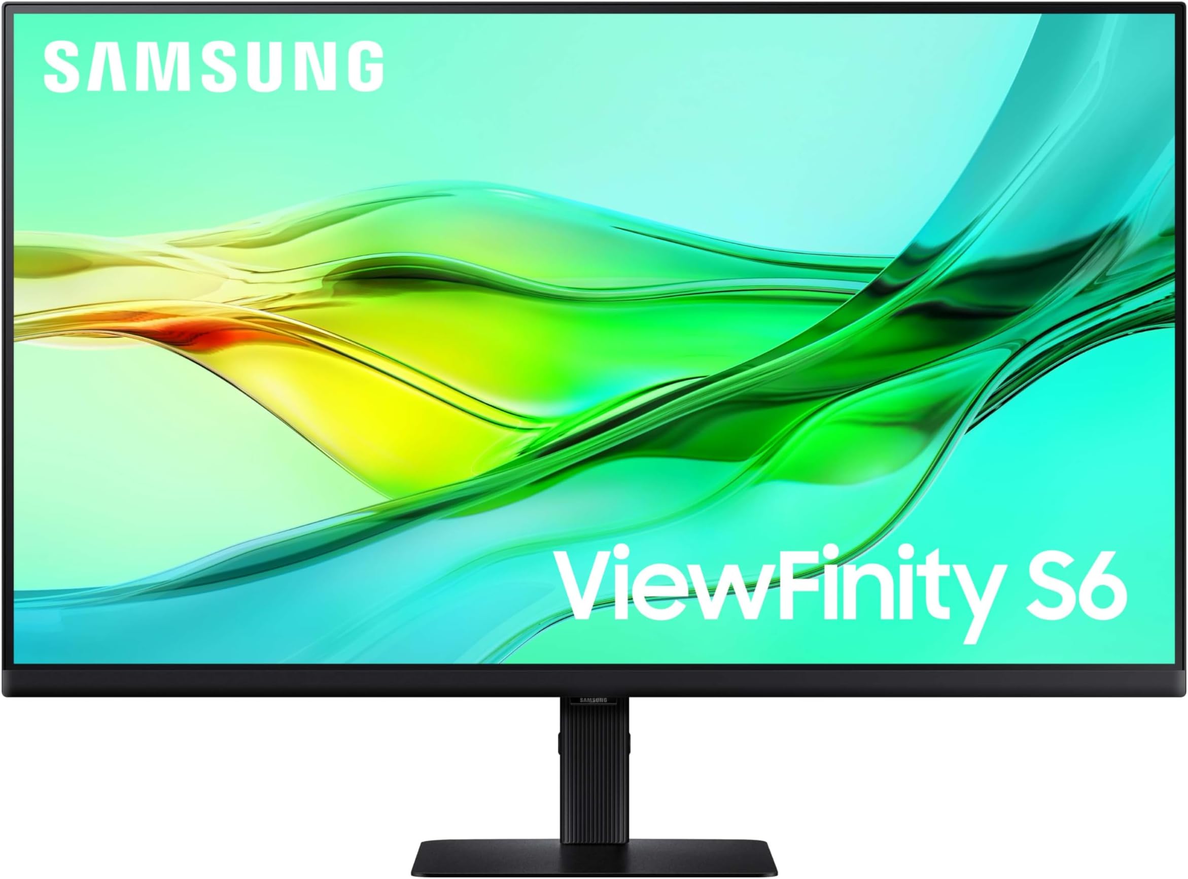 32" ViewFinity S6 (S60UD) Series QHD High Resolution Computer Monitor, 100Hz, HDR10, USB-C, Built-In LAN Port, Daisy Chain Support, Easy Setup, Height Adjustable Stand, LS32D606UANXGO, 2024