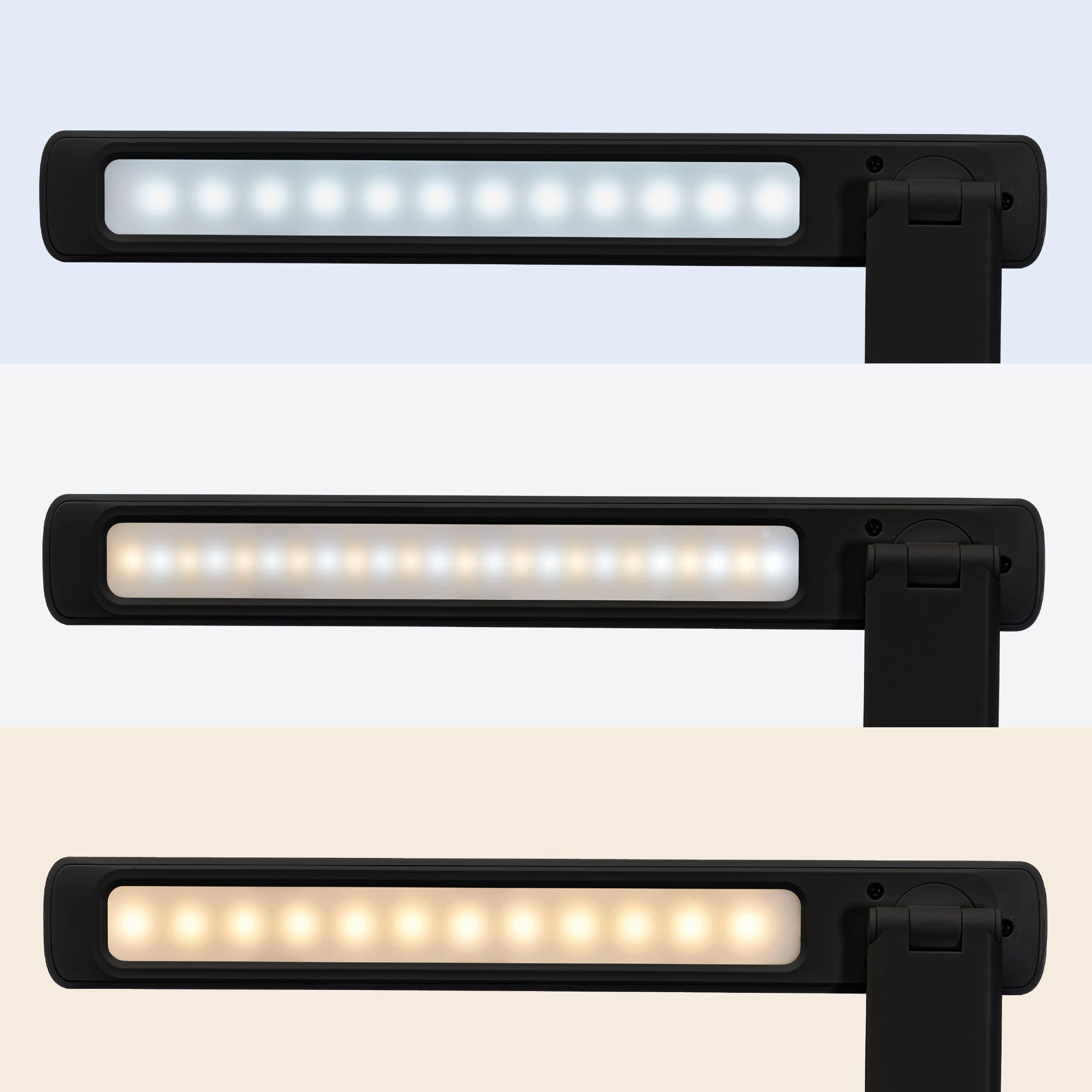 MAUL Lampa biurkowa LED MAULsally czarna akumulatorowa dotykowa | ściemnianie bezstopniowe, barwa światła 3000-6500 K, składana konstrukcja, regulowana głowica, kabel USB w zestawie