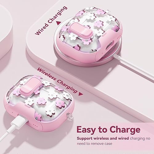 Miniatura 5 de Funda con bloqueo de seguridad para Apple AirPods 2, bonita funda para AirPod Pro de 2 generación con soporte para teléfono y kit de limpieza para