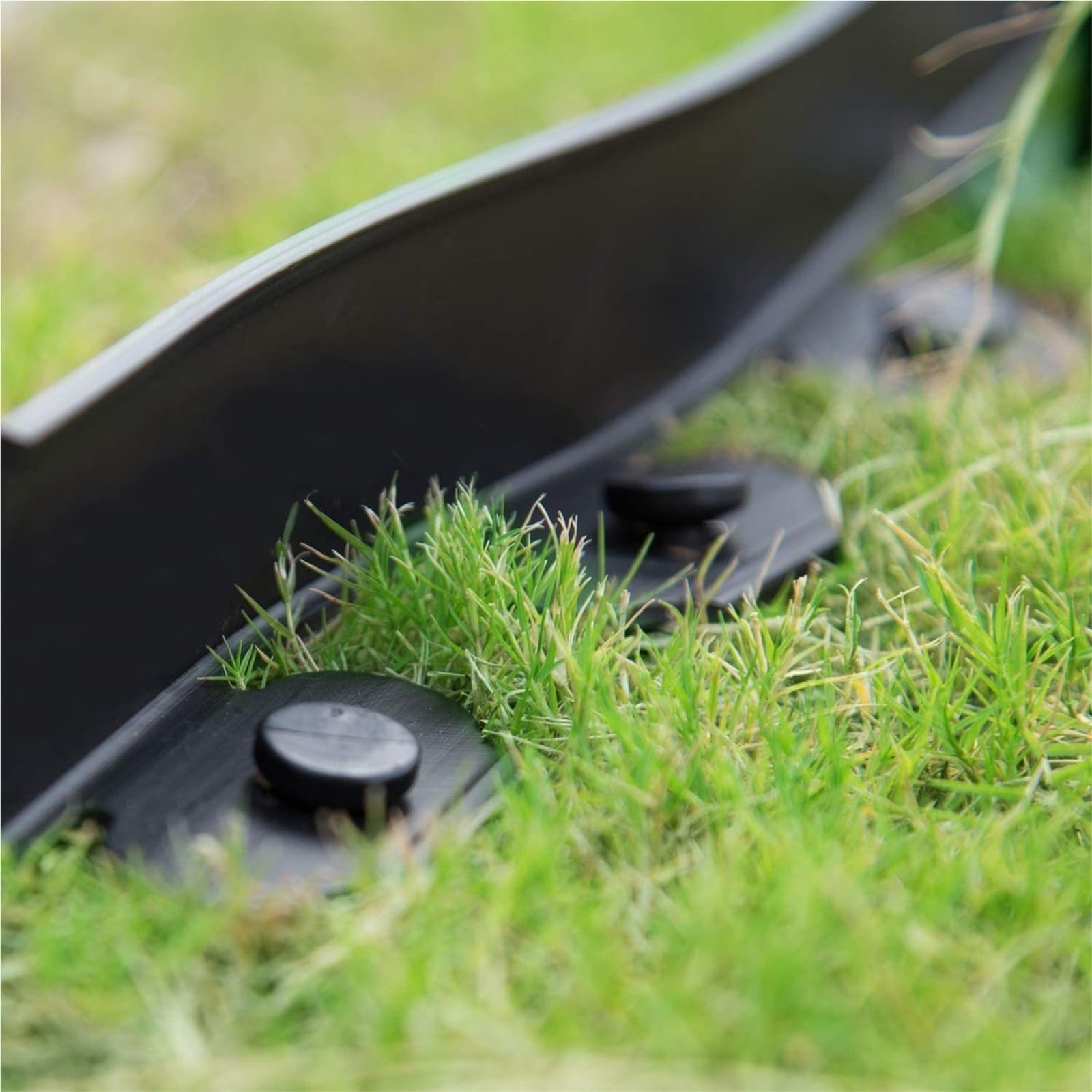 Bordura de Jardín de Plástico 5M Grass Barrier Edge Garden Edging Border Lawn Landscape Separator Outdoor(Black)