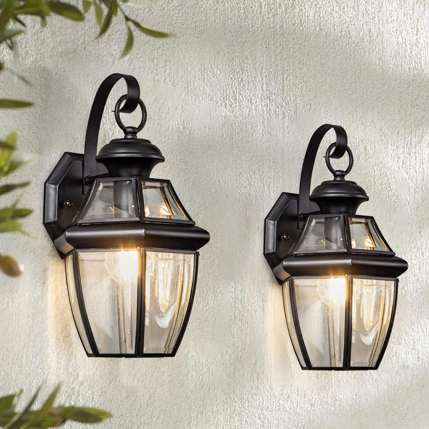 $80 MSTETO Outdoor Wall Light, Set of Two