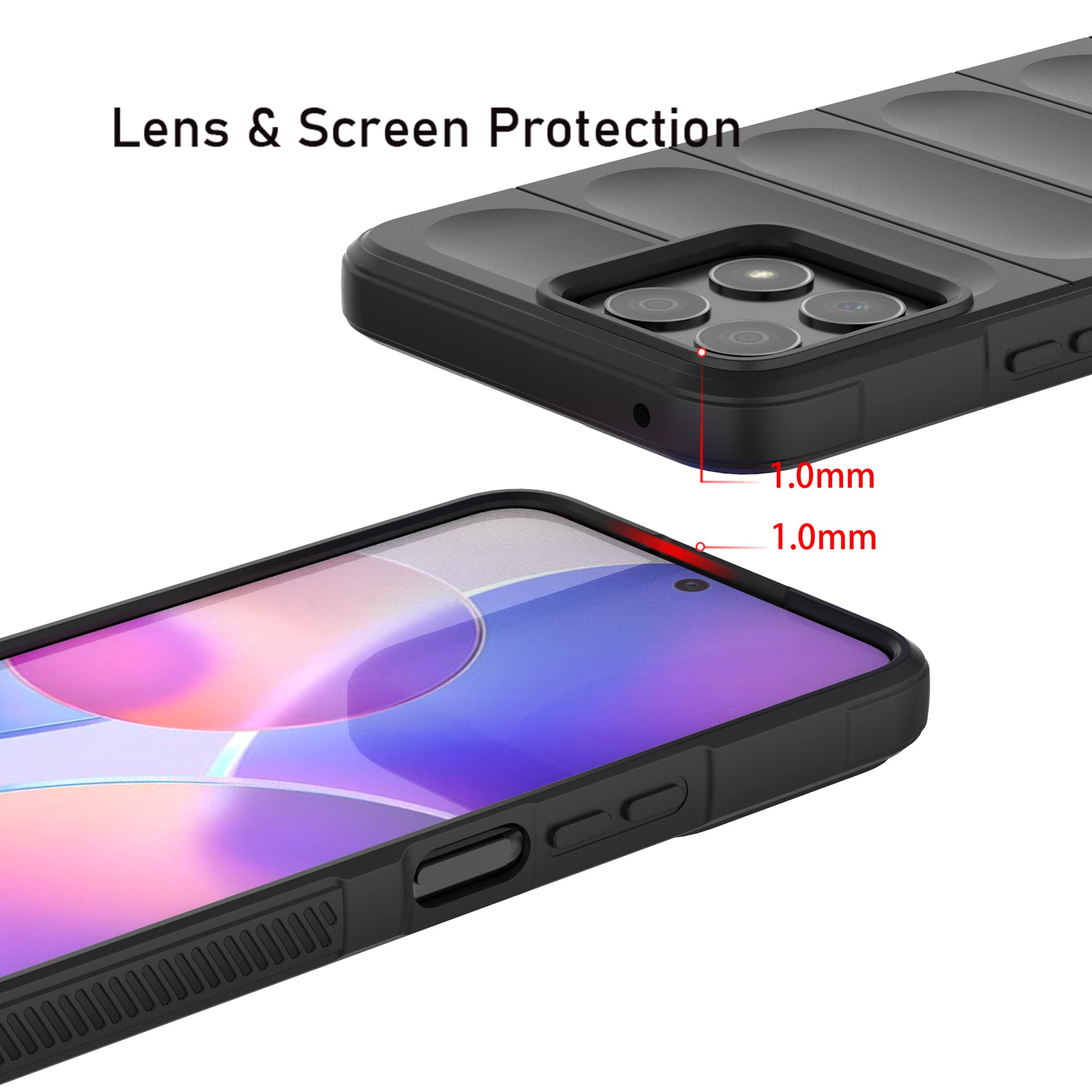 Custodia per telefono in silicone morbido con lettere eleganti