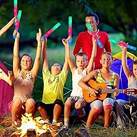 Vista 4 de 200 PCS LED Foam Sticks, Bulk Glow Sticks, Foam Glow Sticks for Wedding with 3 Modes Colorful Flashing, Glow in the Dark Party Supplies for Wedding