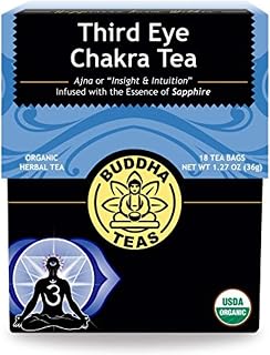 Organic Third Eye Chakra Tea - Kosher, Caffeine-Free, GMO-Free - 18 Bleach-Free Tea Bags