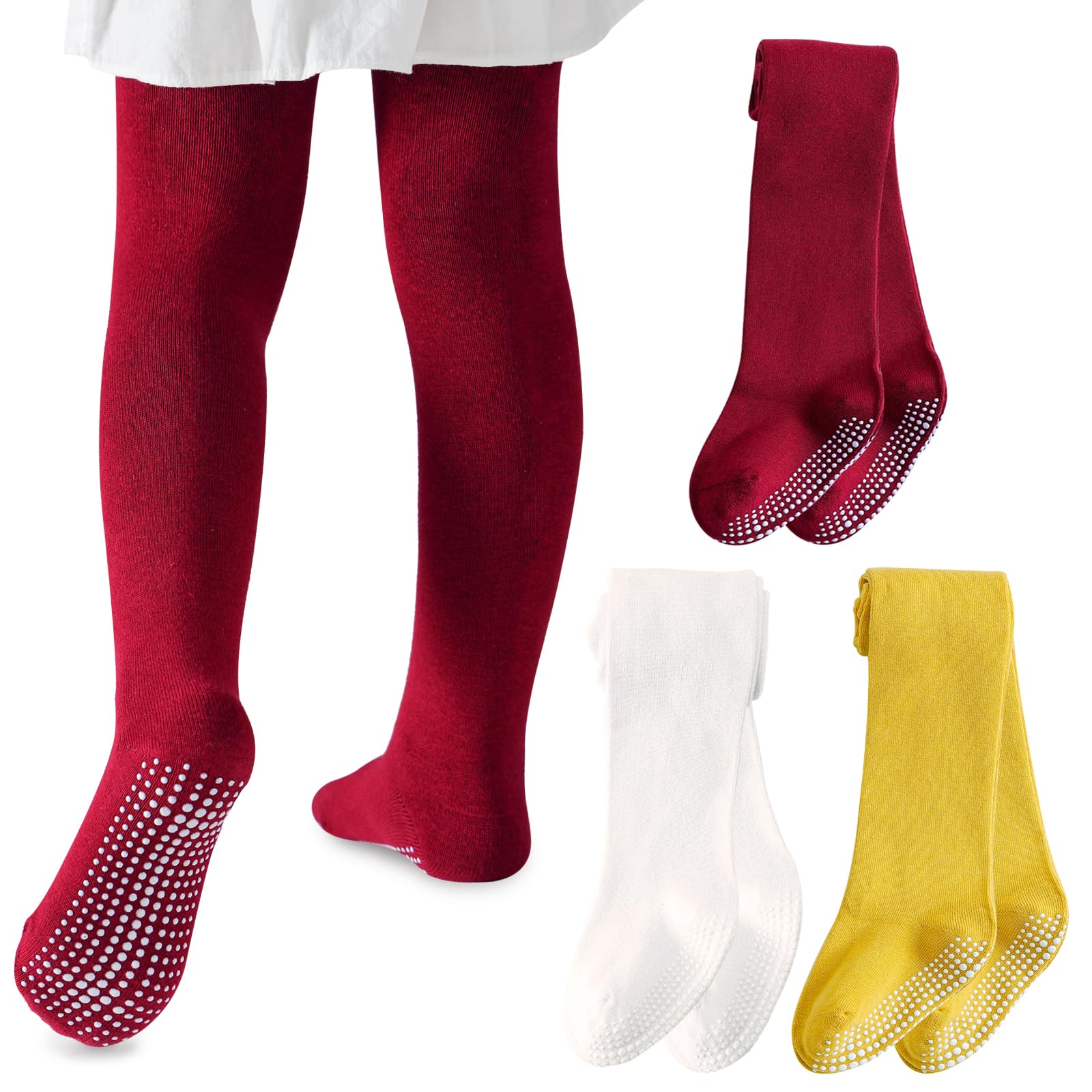 Baby Tights Non Slip Toddler Seamless Cotton Pantyhose Stockings Leggings