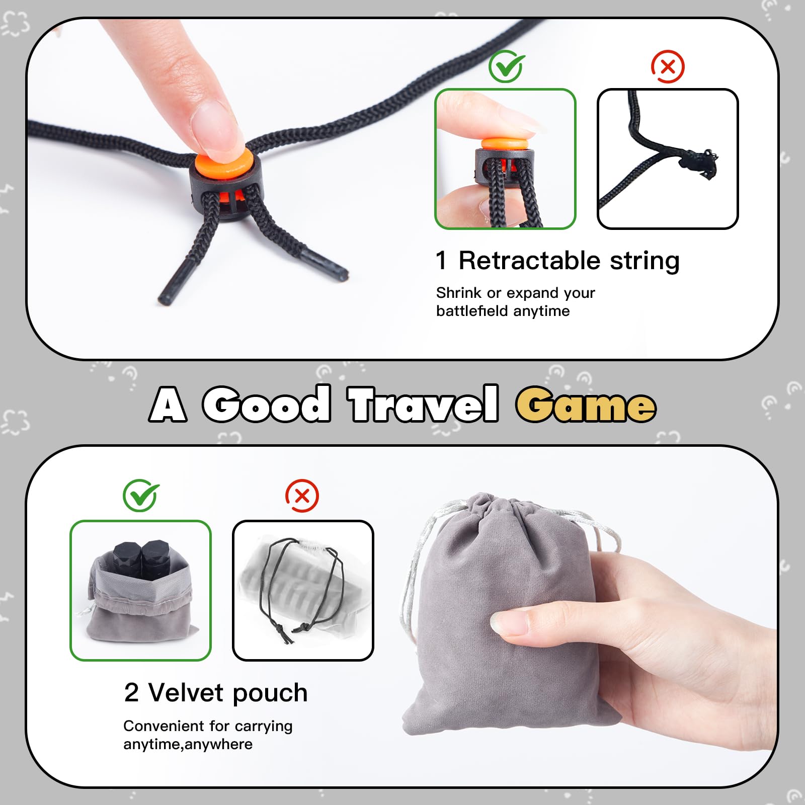 Juego de ajedrez, juegos de mesa de batalla multijugador, regalos del día de San Valentín, juego de estrategia de mesa, juego de ajedrez portátil con bolsa de almacenamiento